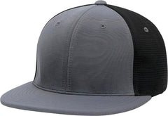 Pacific Headwear ES341 Premium M2 Performance Trucker Flexfit Cap - Graphite Black - Dark Gray Black / 6 3/8’’ - 6 7/8’’
