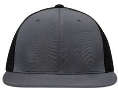 Pacific Headwear ES341 Premium M2 Performance Trucker Flexfit Cap - Graphite Black