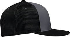 Pacific Headwear ES341 Premium M2 Performance Trucker Flexfit Cap - Graphite Black