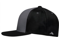Pacific Headwear ES341 Premium M2 Performance Trucker Flexfit Cap - Graphite Black
