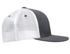 Pacific Headwear ES341 Premium M2 Performance Trucker Flexfit Cap - Graphite White