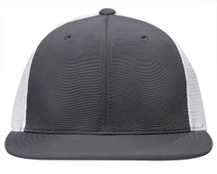 Pacific Headwear ES341 Premium M2 Performance Trucker Flexfit Cap - Graphite White