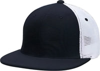 Pacific Headwear ES341 Premium M2 Performance Trucker Flexfit Cap - Navy White - Navy White / 6 3/8’’ - 6 7/8’’