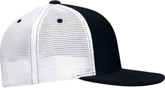 Pacific Headwear ES341 Premium M2 Performance Trucker Flexfit Cap - Navy White