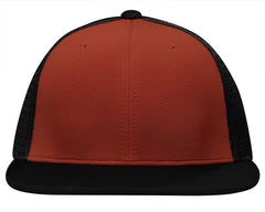 Pacific Headwear ES341 Premium M2 Performance Trucker Flexfit Cap - Red Black