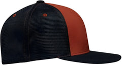 Pacific Headwear ES341 Premium M2 Performance Trucker Flexfit Cap - Red Navy