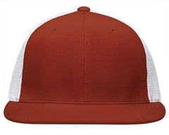 Pacific Headwear ES341 Premium M2 Performance Trucker Flexfit Cap - Red White