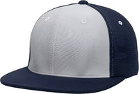 Pacific Headwear ES341 Premium M2 Performance Trucker Flexfit Cap - Silver Navy - Light Gray Navy / 6 3/8’’ - 6 7/8’’