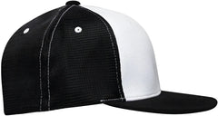 Pacific Headwear ES341 Premium M2 Performance Trucker Flexfit Cap - White Black