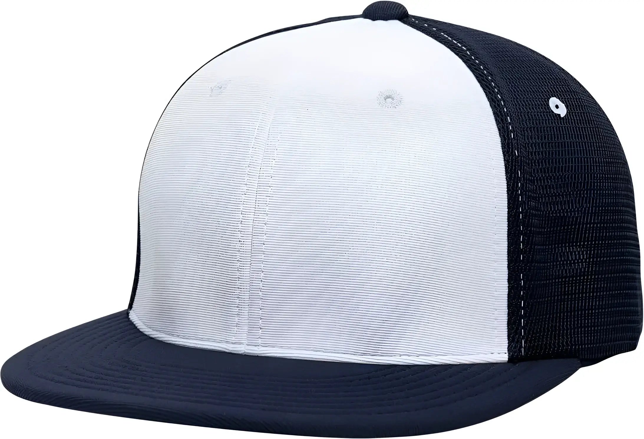 Pacific Headwear ES341 Premium M2 Performance Trucker Flexfit Cap - White Navy - White Navy / 6 3/8’’ - 6 7/8’’