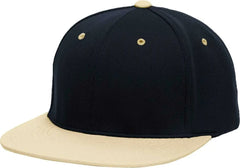 Pacific Headwear ES342 Premium M2 Performance Trucker Flexfit Cap - Navy Vegas Gold - Navy Vegas Gold / 6 3/8’’ - 6
