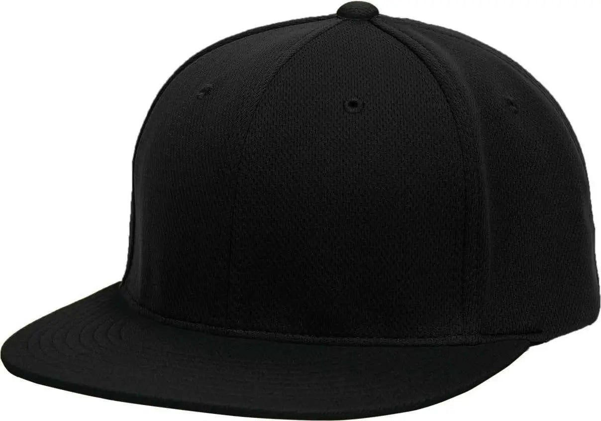 Pacific Headwear ES342 Premium P-Tec Performance Flexfit Cap - Black - Black / 6 3/8’’ - 6 7/8’’
