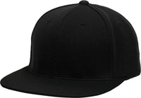 Pacific Headwear ES342 Premium P-Tec Performance Flexfit Cap - Black - Black / 6 3/8’’ - 6 7/8’’