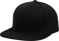 Pacific Headwear ES342 Premium P-Tec Performance Flexfit Cap - Black - Black / 6 3/8’’ - 6 7/8’’