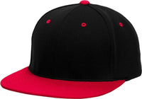 Pacific Headwear ES342 Premium P-Tec Performance Flexfit Cap - Black Red - Black Red / 6 3/8’’ - 6 7/8’’