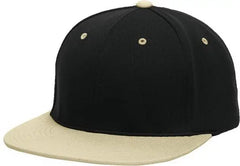Pacific Headwear ES342 Premium P-Tec Performance Flexfit Cap - Black Vegas Gold