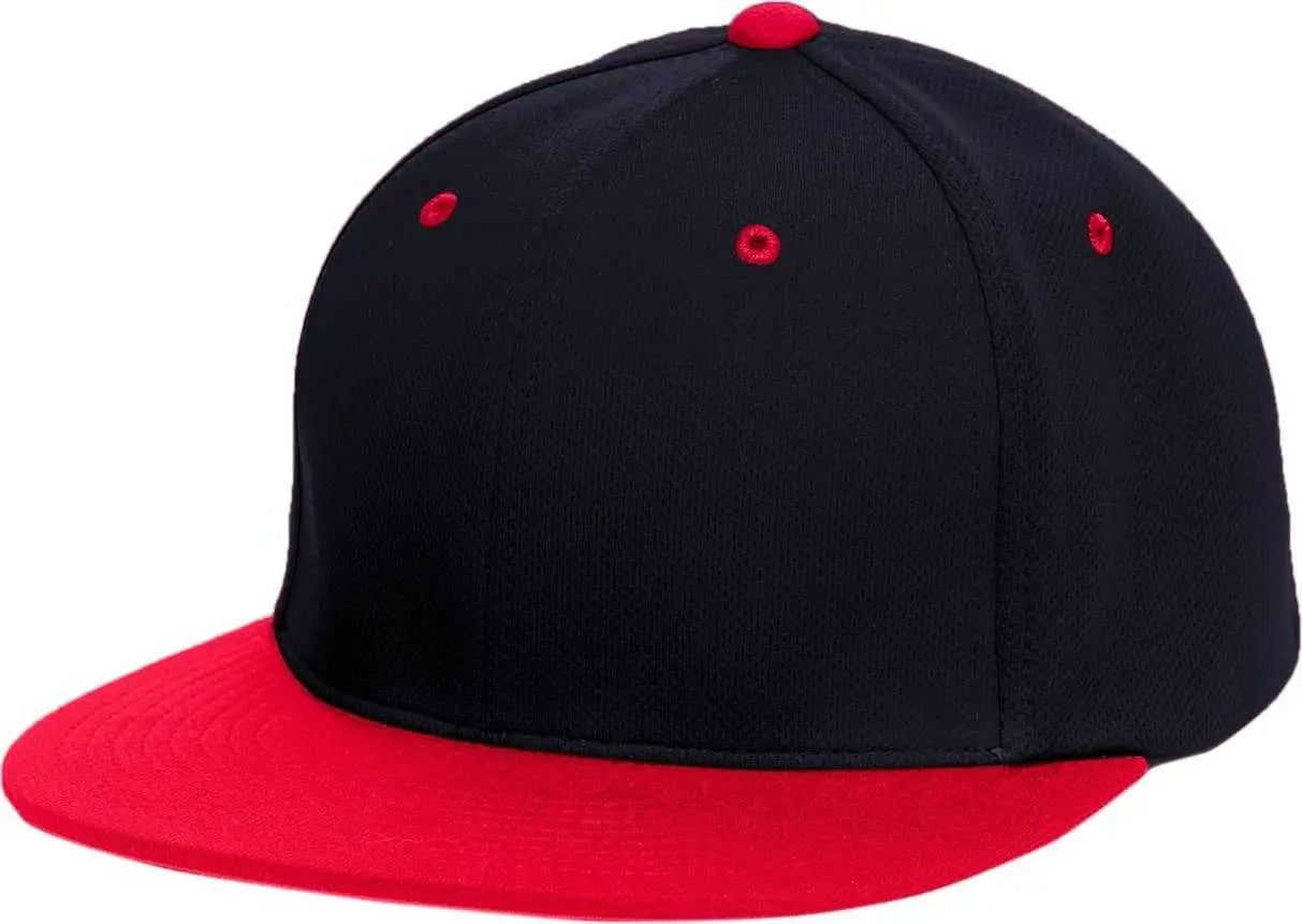 Pacific Headwear ES342 Premium P-Tec Performance Flexfit Cap - Navy Red - Navy Red / 6 3/8’’ - 6 7/8’’