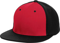 Pacific Headwear ES342 Premium P-Tec Performance Flexfit Cap - Red Black Black - Red Black / 6 3/8’’ - 6 7/8’’