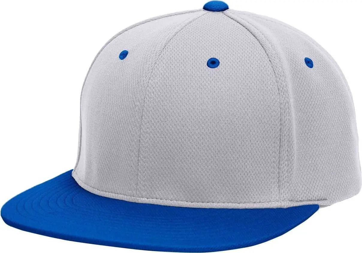 Pacific Headwear ES342 Premium P-Tec Performance Flexfit Cap - Silver Royal - Light Gray Royal / 6 3/8’’ - 6 7/8’’