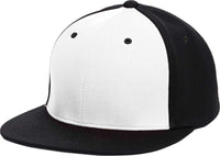 Pacific Headwear ES342 Premium P-Tec Performance Flexfit Cap - White Black Black - White Black / 6 3/8’’ - 6 7/8’’