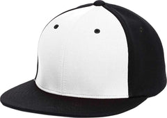 Pacific Headwear ES342 Premium P-Tec Performance Flexfit Cap - White Black Black - White Black / 6 3/8’’ - 6 7/8’’