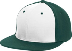 Pacific Headwear ES342 Premium P-Tec Performance Flexfit Cap - White Dark Green Dark Green - White Forest / 6 3/8’’ - 6