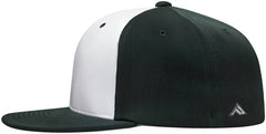 Pacific Headwear ES342 Premium P-Tec Performance Flexfit Cap - White Dark Green Dark Green