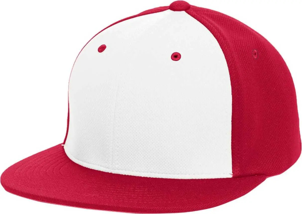 Pacific Headwear ES342 Premium P-Tec Performance Flexfit Cap - White Red Red - White Red / 6 3/8’’ - 6 7/8’’