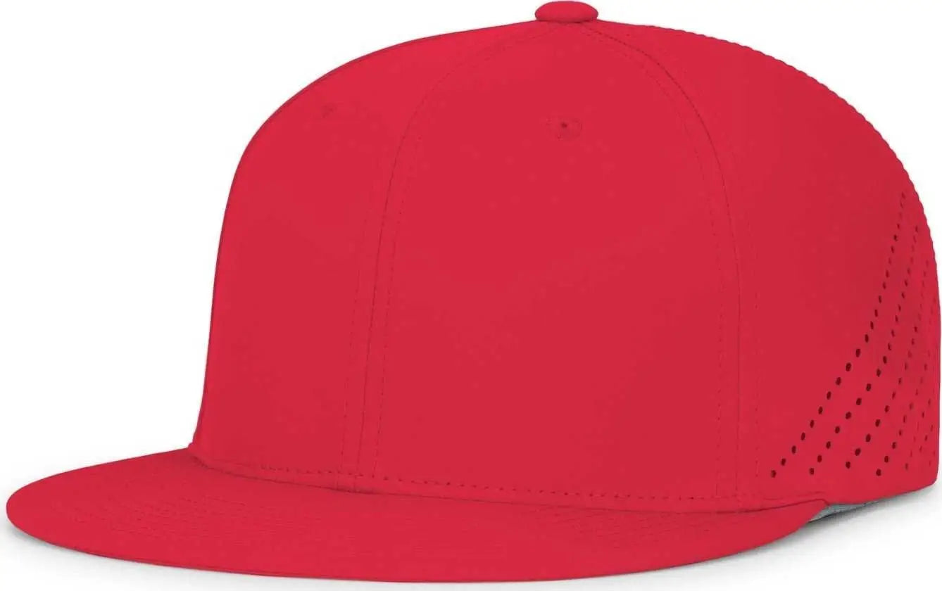 Pacific Headwear ES471 Premium Lightweight Perforated Pacflex Coolcore Cap - Red - Red / 6 1/2’’ 7’’
