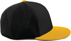 Pacific Headwear ES474 Perforated F3 Performance Flexfit Cap - Black Gold