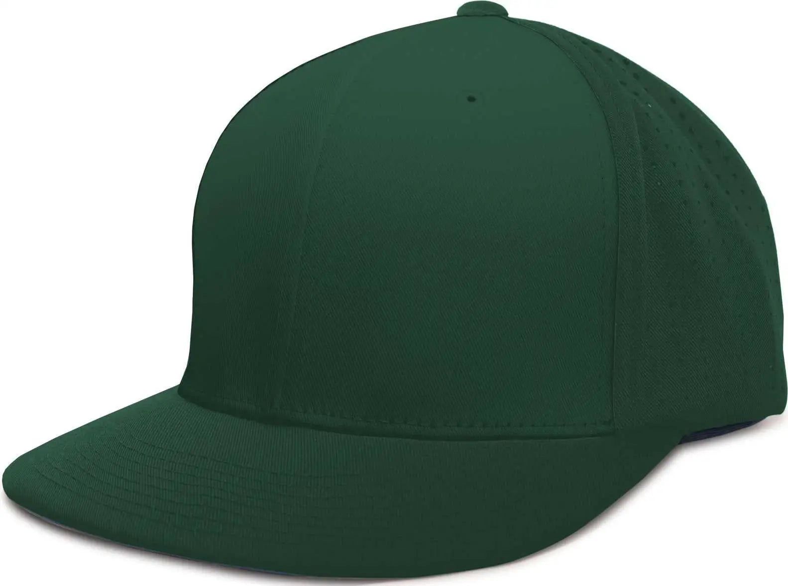 Pacific Headwear ES474 Perforated F3 Performance Flexfit Cap - Dark Green - Dark Green / 6 3/8’’ - 6 7/8’’