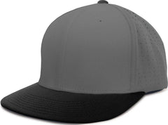 Pacific Headwear ES474 Perforated F3 Performance Flexfit Cap - Graphite Black - Graphite Black / 6 3/8’’ - 6 7/8’’