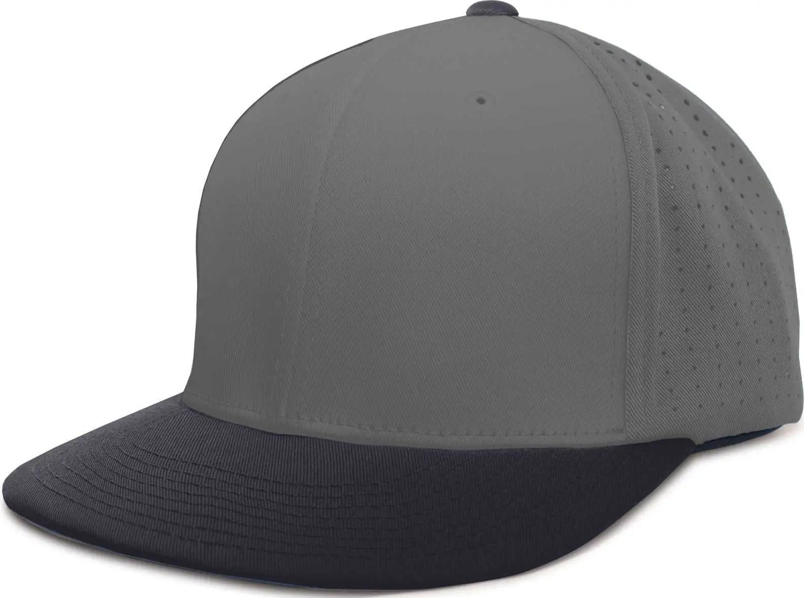 Pacific Headwear ES474 Perforated F3 Performance Flexfit Cap - Graphite Navy - Graphite Navy / 6 3/8’’ - 6 7/8’’