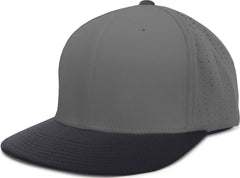 Pacific Headwear ES474 Perforated F3 Performance Flexfit Cap - Graphite Navy - Graphite Navy / 6 3/8’’ - 6 7/8’’