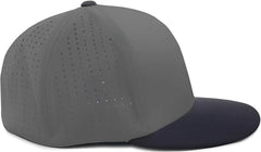 Pacific Headwear ES474 Perforated F3 Performance Flexfit Cap - Graphite Navy