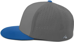 Pacific Headwear ES474 Perforated F3 Performance Flexfit Cap - Graphite Royal