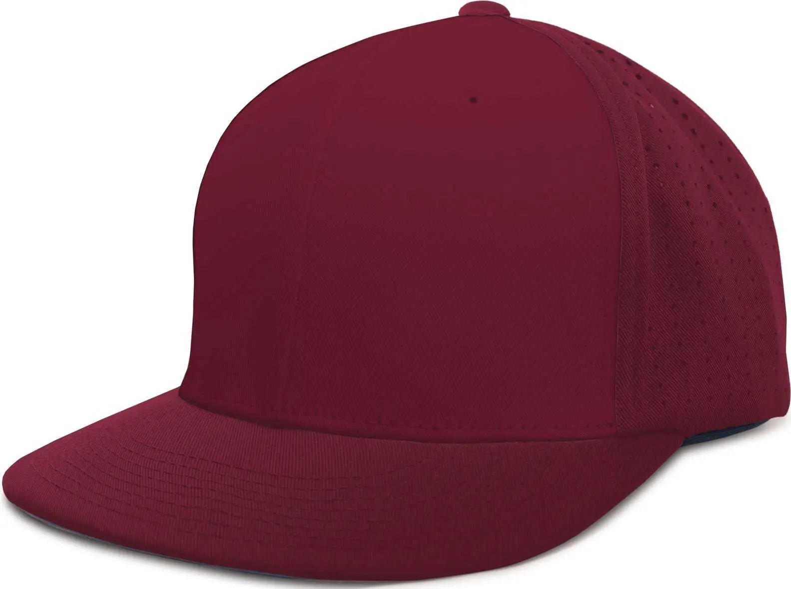 Pacific Headwear ES474 Perforated F3 Performance Flexfit Cap - Maroon - Maroon / 6 3/8’’ - 6 7/8’’