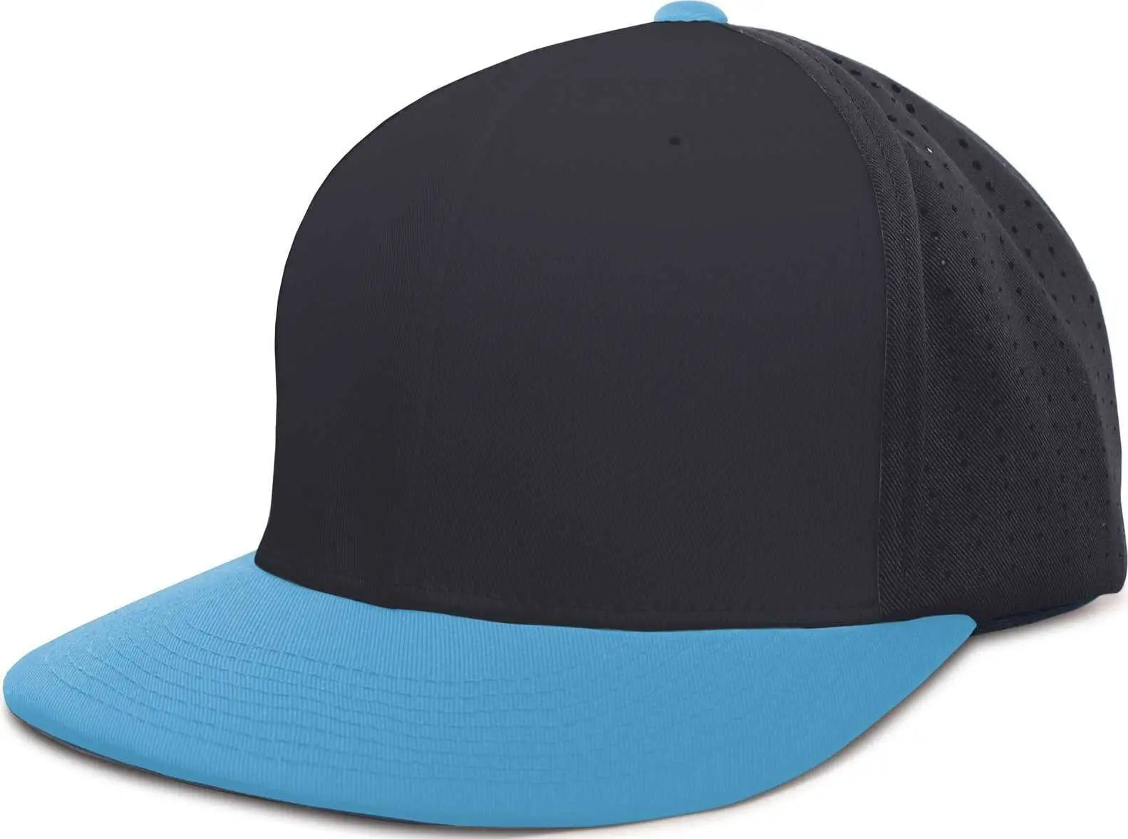 Pacific Headwear ES474 Perforated F3 Performance Flexfit Cap - Navy Columbia Blue - Navy Columbia Blue / 6 3/8’’ - 6