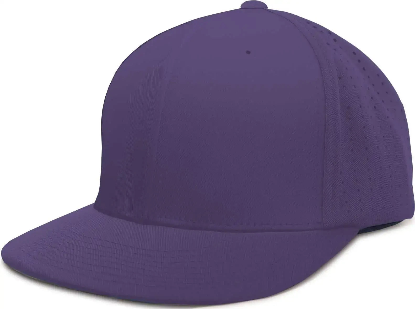 Pacific Headwear ES474 Perforated F3 Performance Flexfit Cap - Purple - Purple / 6 3/8’’ - 6 7/8’’