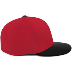 Pacific Headwear ES474 Perforated F3 Performance Flexfit Cap - Red Black