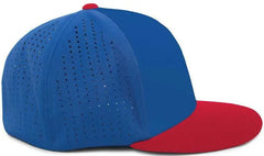 Pacific Headwear ES474 Perforated F3 Performance Flexfit Cap - Royal Red