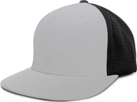 Pacific Headwear ES474 Perforated F3 Performance Flexfit Cap - Silver Black Silver - Silver Black Silver / 6 3/8’’ - 6