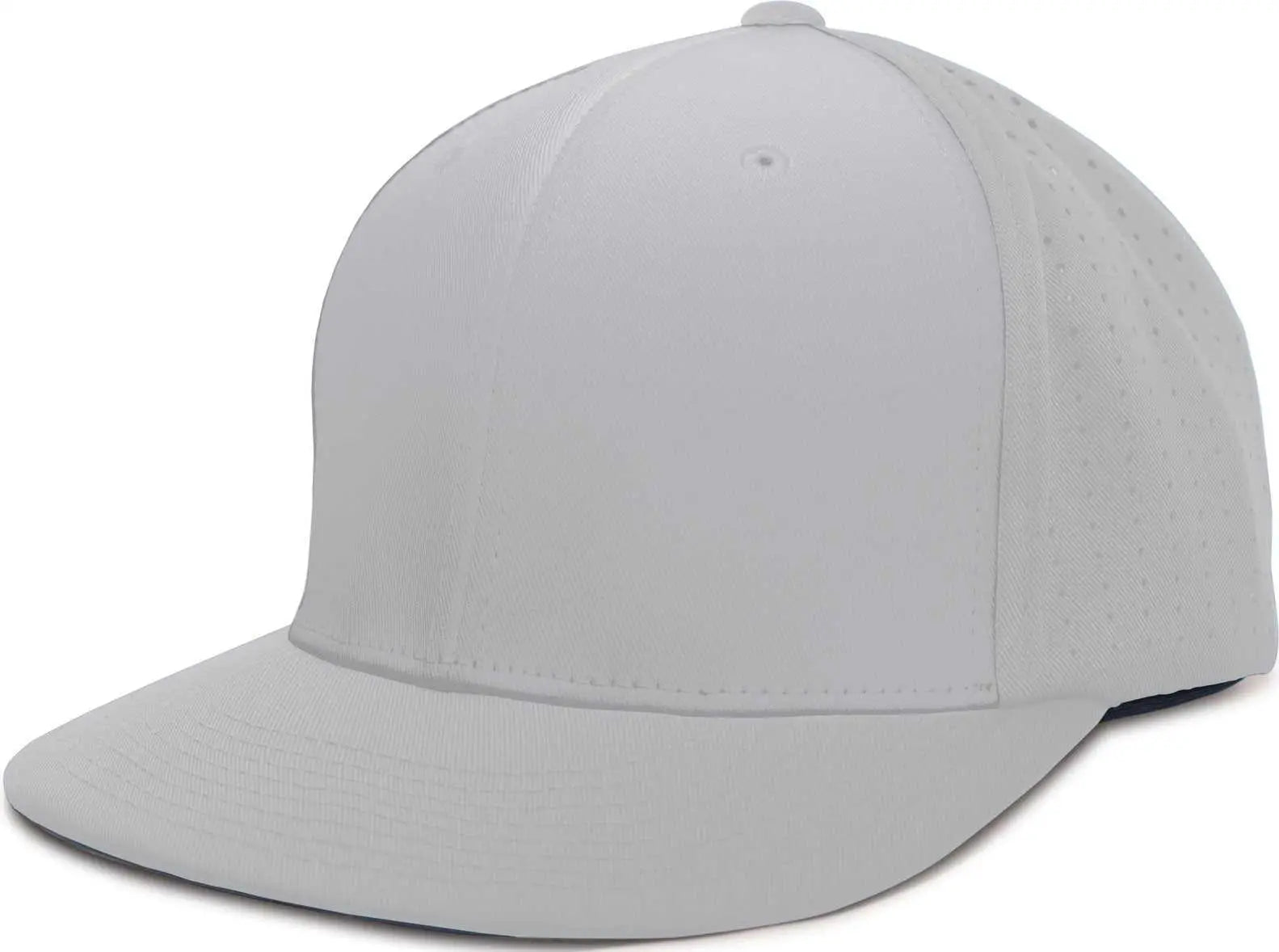 Pacific Headwear ES474 Perforated F3 Performance Flexfit Cap - Silver - Silver / 6 3/8’’ - 6 7/8’’