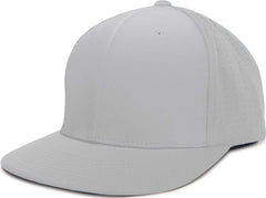 Pacific Headwear ES474 Perforated F3 Performance Flexfit Cap - Silver - Silver / 6 3/8’’ - 6 7/8’’