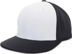 Pacific Headwear ES474 Perforated F3 Performance Flexfit Cap - White Navy Navy - White Navy / 6 3/8’’ - 6 7/8’’