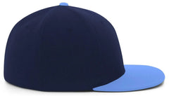 Pacific Headwear Es811 Premium A/C???????? Performance Flexfit Cap - Navy Columbia Blue