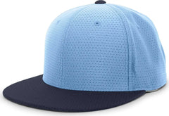 Pacific Headwear ES818 Air Jersey Performance Flexfit Cap - Columbia Blue Navy - Columbia Blue Navy / 6 3/8’’ - 6 7/8’’