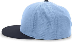 Pacific Headwear ES818 Air Jersey Performance Flexfit Cap - Columbia Blue Navy