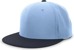 Pacific Headwear ES818 Air Jersey Performance Flexfit Cap - Columbia Blue Navy