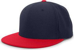 Pacific Headwear ES818 Air Jersey Performance Flexfit Cap - Navy Red - Navy Red / 6 3/8’’ - 6 7/8’’